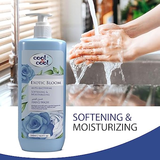 Cool & Cool EXOTIC BLOOM - 500ML(PACK OF 3) - ANTI-BACTERIAL,SKIN-SOFTENING & MOISTURIZING LIQUID HAND WASH 1.5 LITERS - Image 5